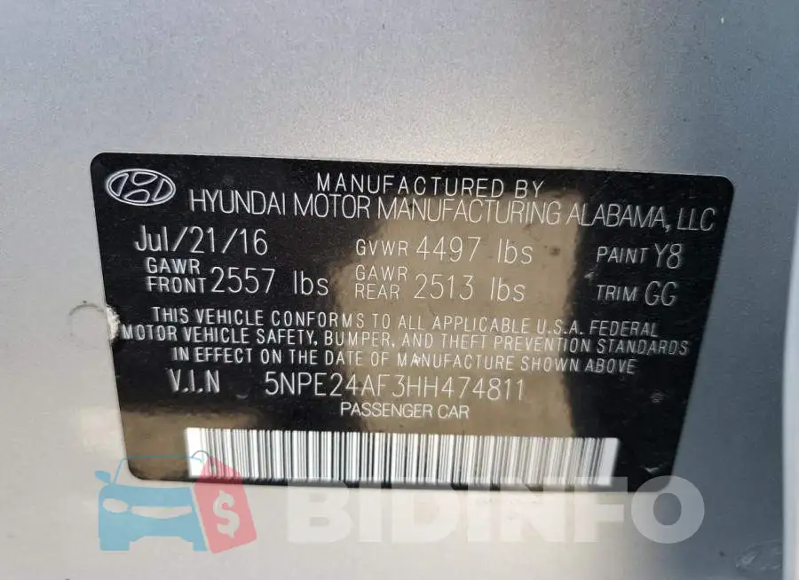 5NPE24AF3HH474811 Photo# 12