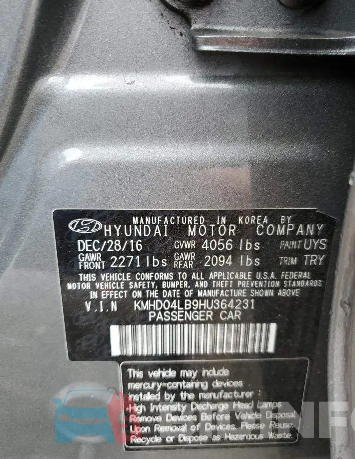 KMHD04LB9HU364231 Photo# 13