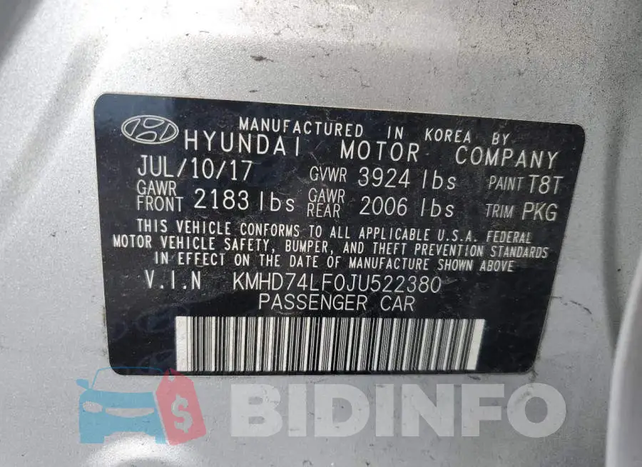 KMHD74LF0JU522380 Photo# 12