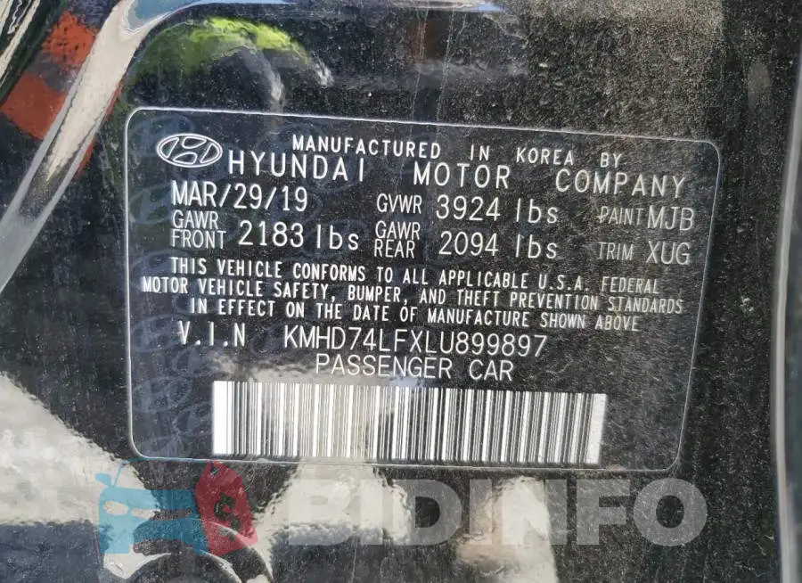 KMHD74LFXLU899897 Photo# 12