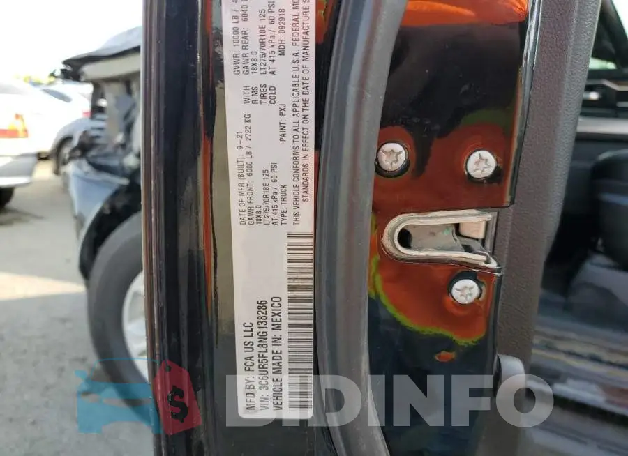 3C6UR5FL8NG138286 Photo# 12