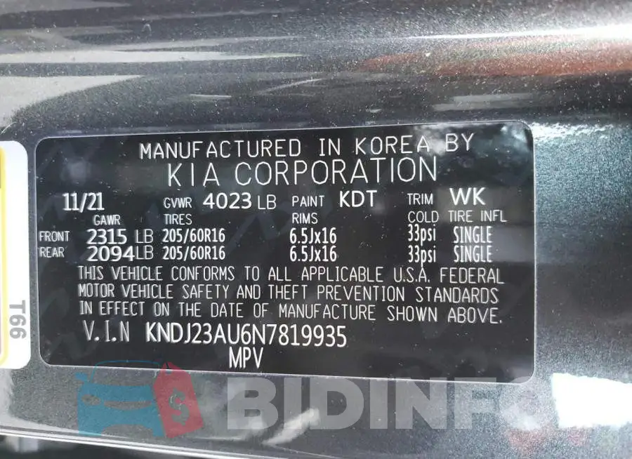 KNDJ23AU6N7819935 Photo# 12
