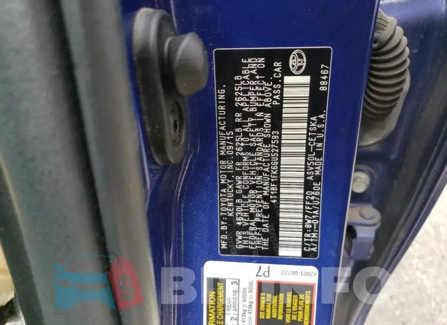 4T1BF1FK6GU527593 Photo# 12