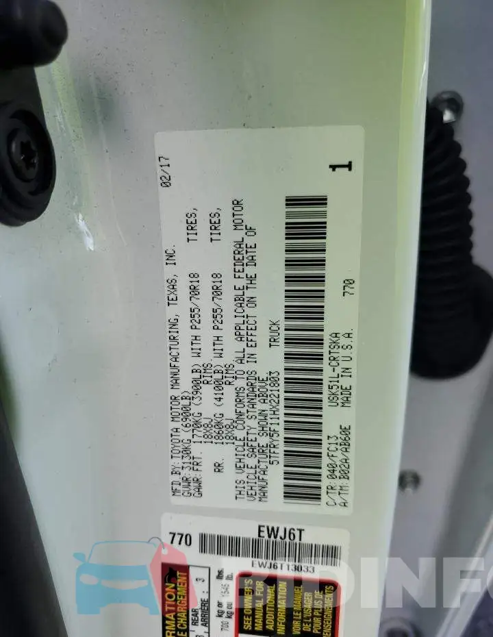 5TFRY5F11HX221803 Photo# 12