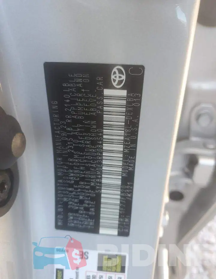 5YFB4MDE3RP084540 Photo# 12