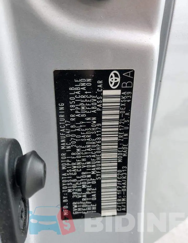 5YFBURHE0HP681179 Photo# 13