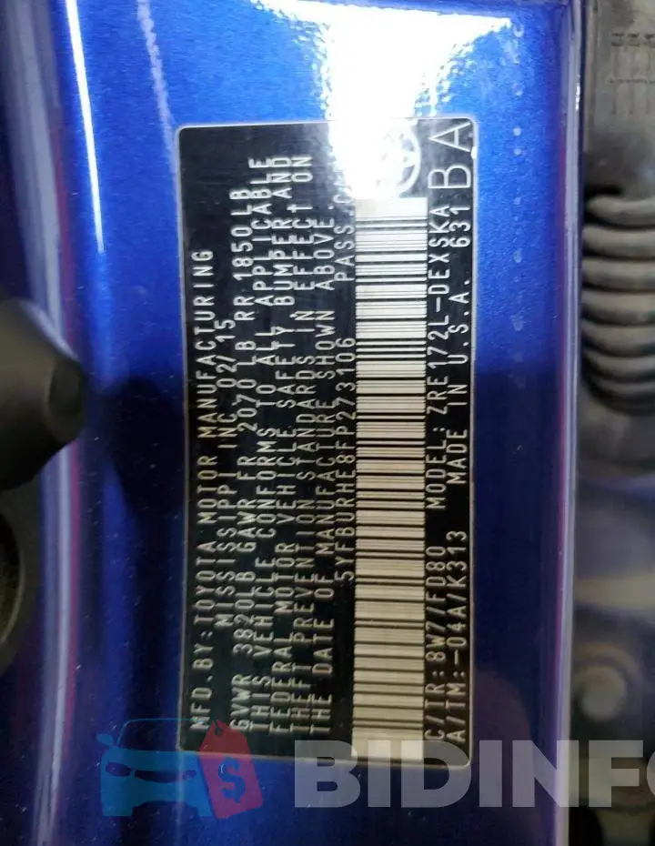 5YFBURHE8FP273106 Photo# 12