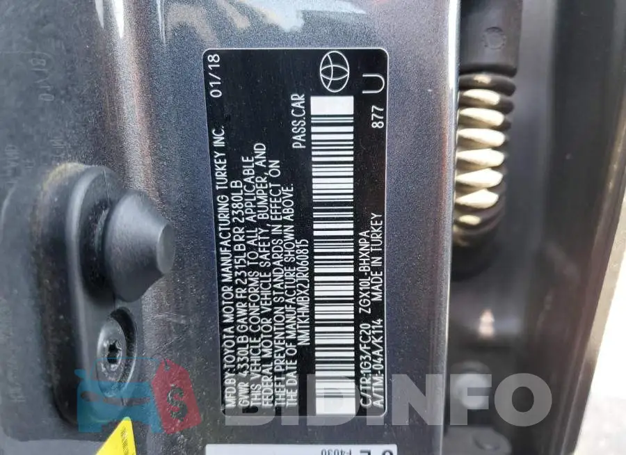 NMTKHMBX2JR060815 Photo# 12
