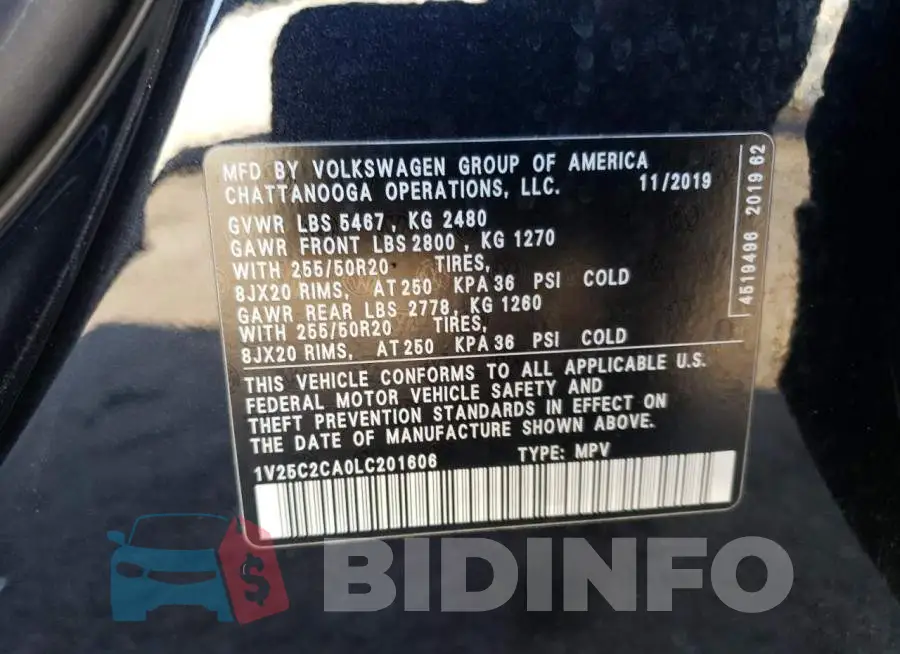 1V25C2CA0LC201606 Photo# 13