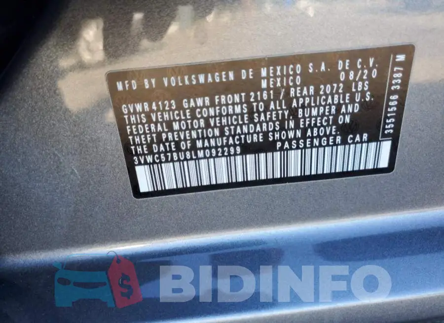 3VWC57BU8LM092299 Photo# 12