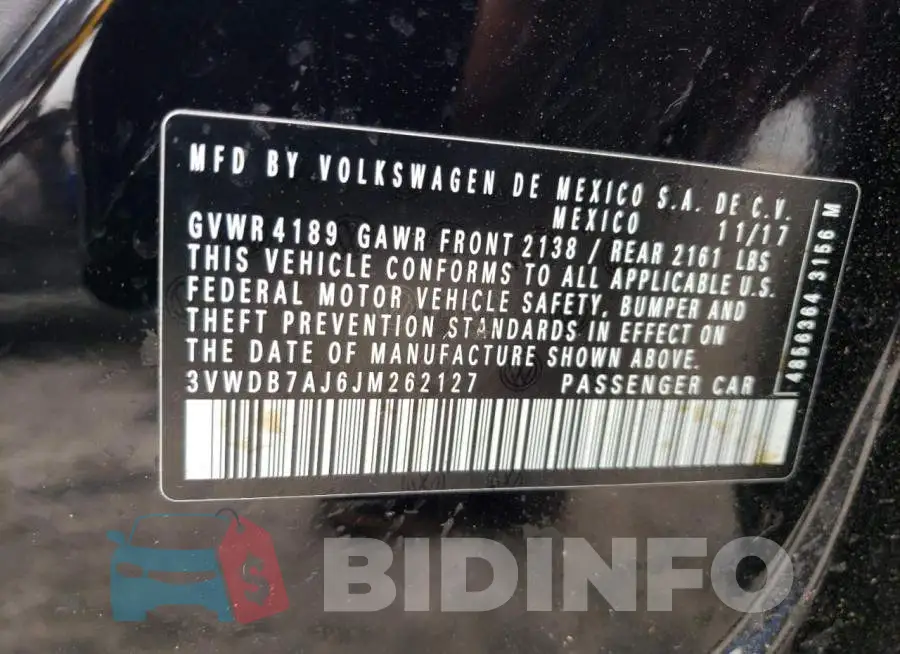 3VWDB7AJ6JM262127 Photo# 12