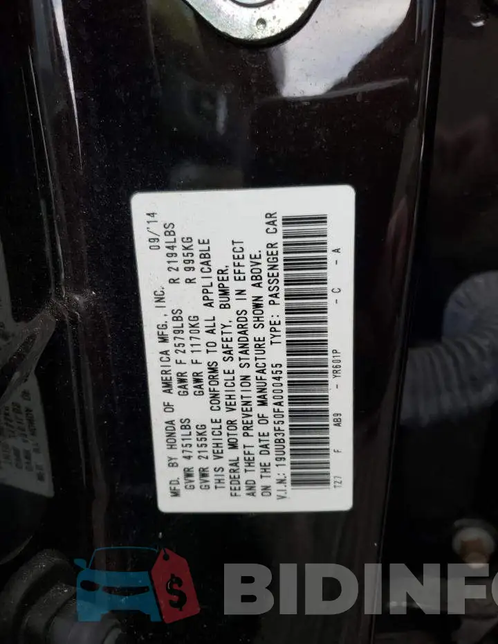 19UUB3F50FA000455 Photo# 12