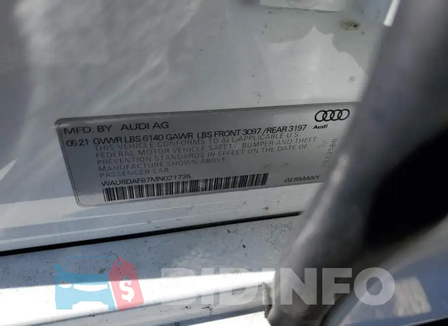 WAU8DAF87MN021735 Photo# 13