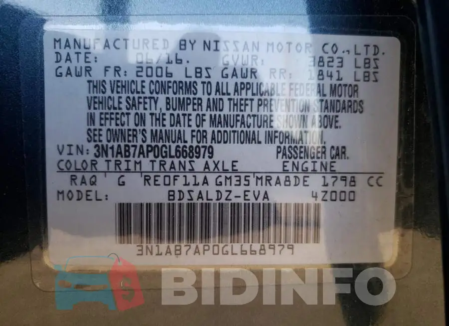 3N1AB7AP0GL668979 Photo# 12