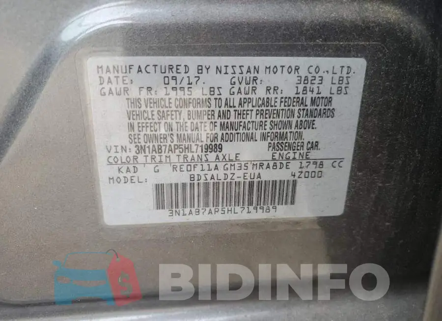 3N1AB7AP5HL719989 Photo# 12