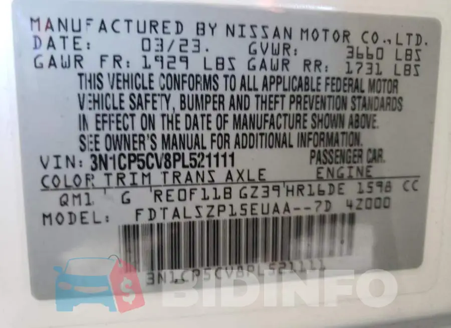 3N1CP5CV8PL521111 Photo# 14