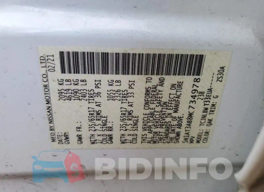 5N1AT3AB8MC734978 Photo# 12