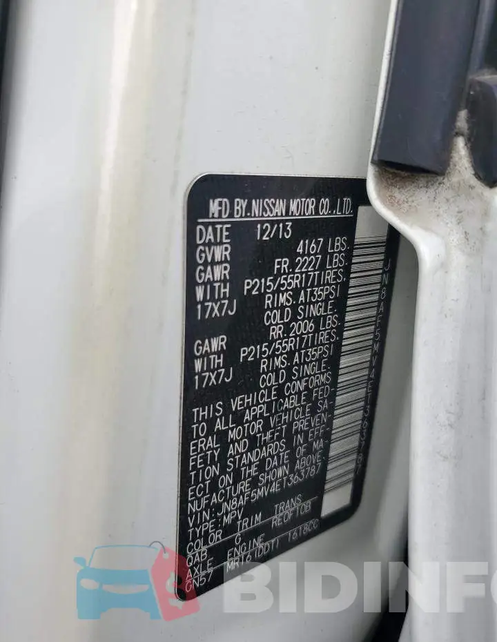 JN8AF5MV4ET363787 Photo# 13