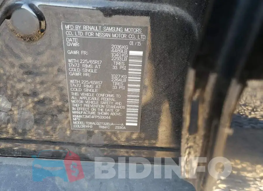 KNMAT2MT4FP533044 Photo# 13