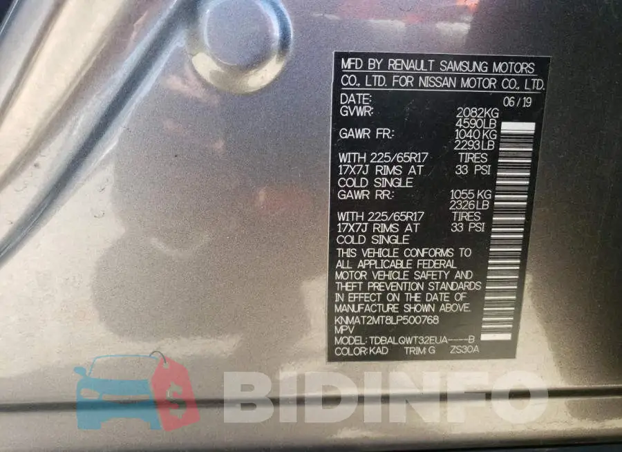 KNMAT2MT8LP500768 Photo# 14