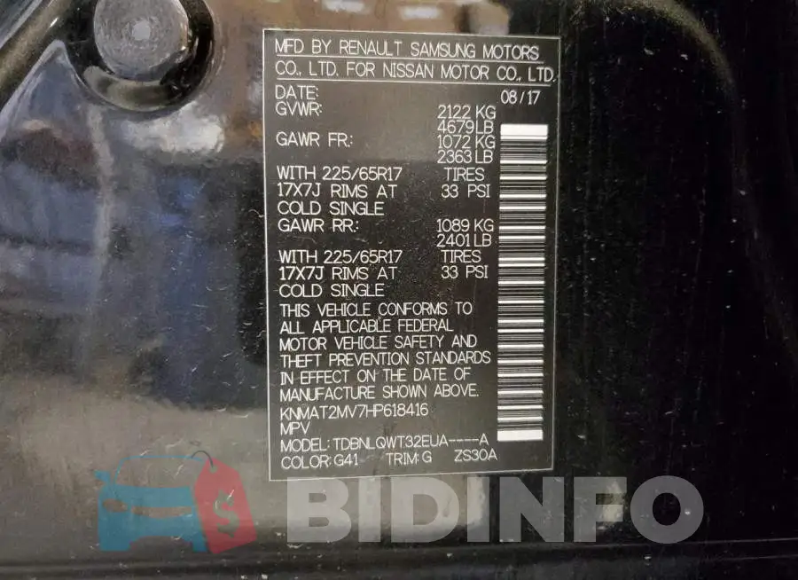 KNMAT2MV7HP618416 Photo# 12