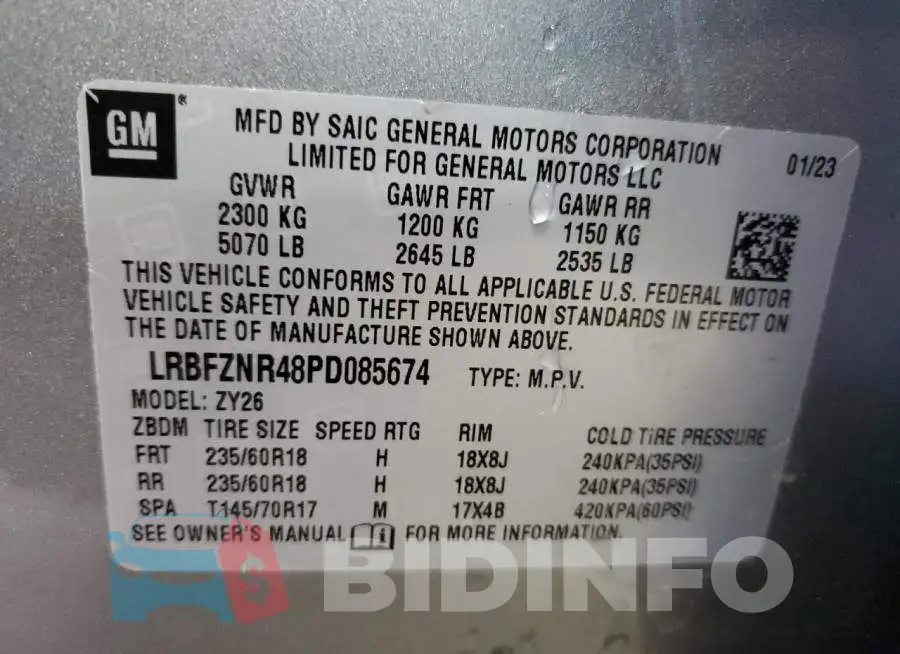 LRBFZNR48PD085674 Photo# 12