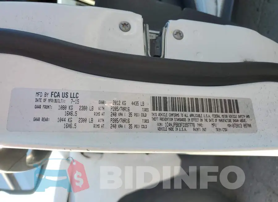 1C4NJPBB3FD397778 Photo# 12