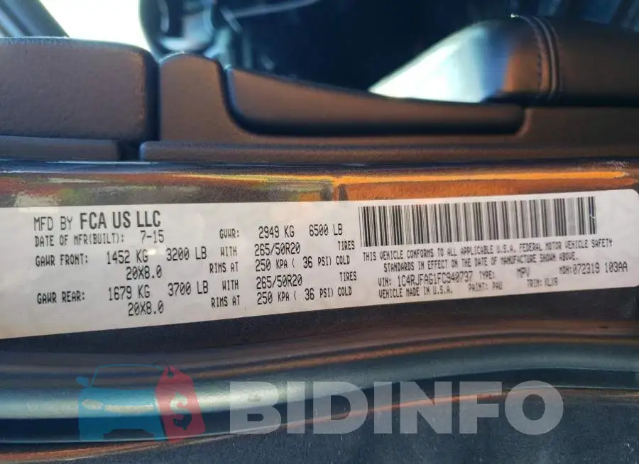 1C4RJFAG1FC940737 Photo# 13