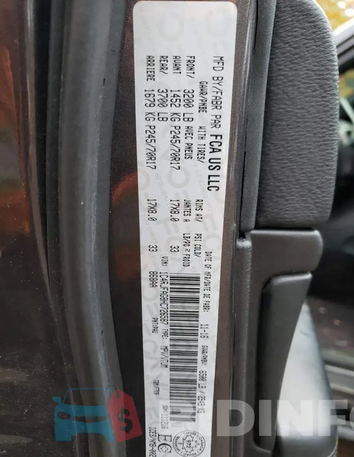 1C4RJFAG8HC726587 Photo# 14