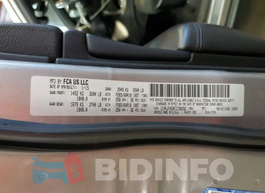 1C4RJFAG9FC738292 Photo# 12