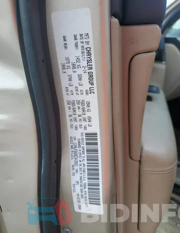 1C4RJFBG9EC415521 Photo# 12