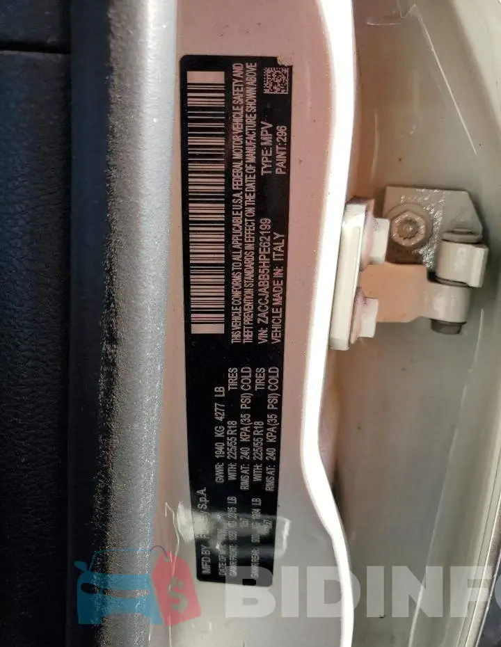 ZACCJABB5HPE62199 Photo# 12