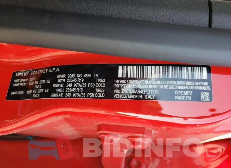 ZACNJBAB4LPL77151 Photo# 13