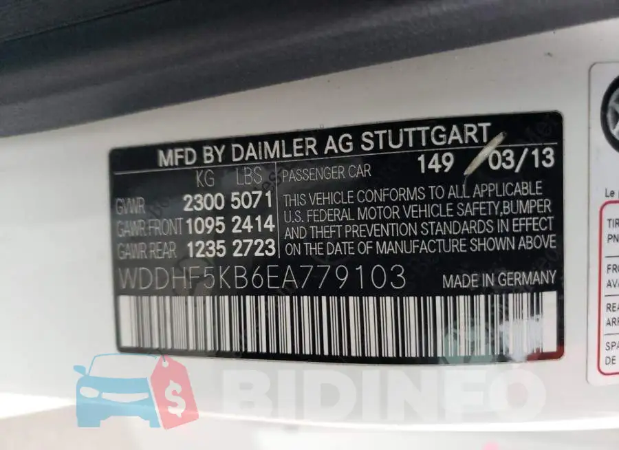 WDDHF5KB6EA779103 Photo# 12