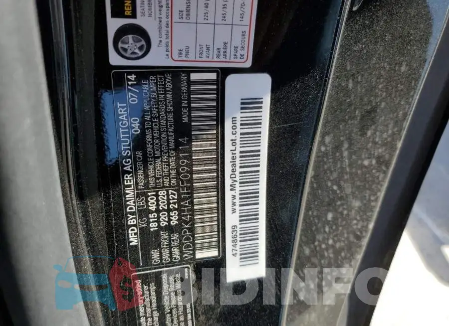 WDDPK4HA1FF099114 Photo# 12