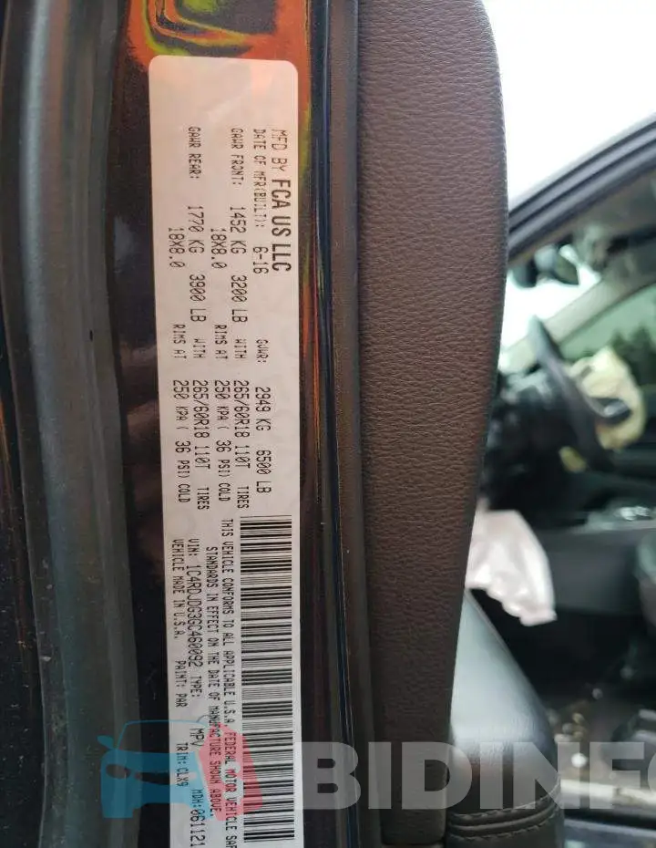 1C4RDJDG3GC460092 Photo# 14