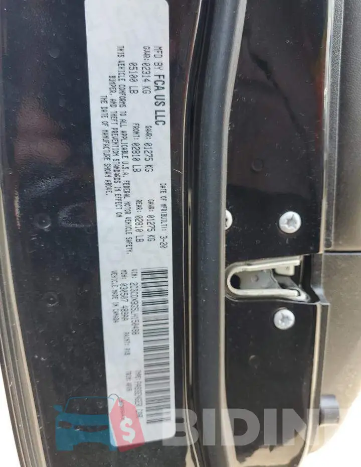 2C3CDXBG5LH150498 Photo# 12