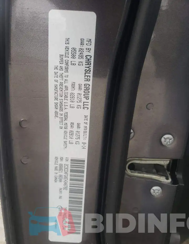 2C3CDXFG0EH346782 Photo# 12