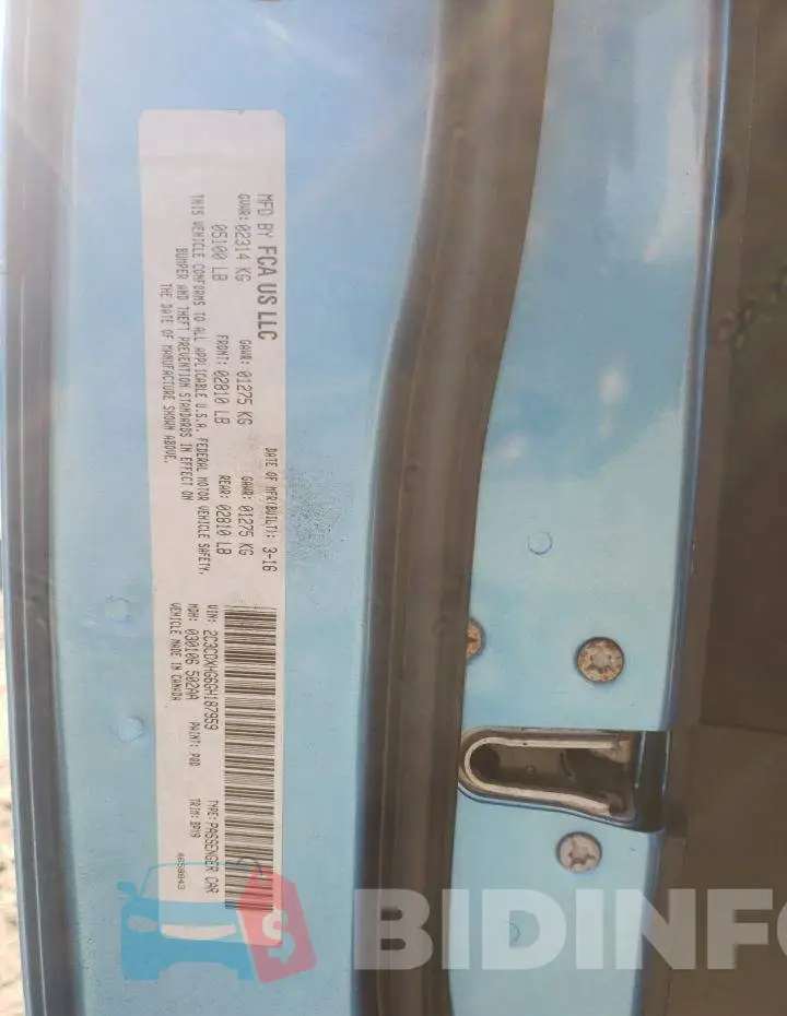 2C3CDXHG6GH187959 Photo# 12