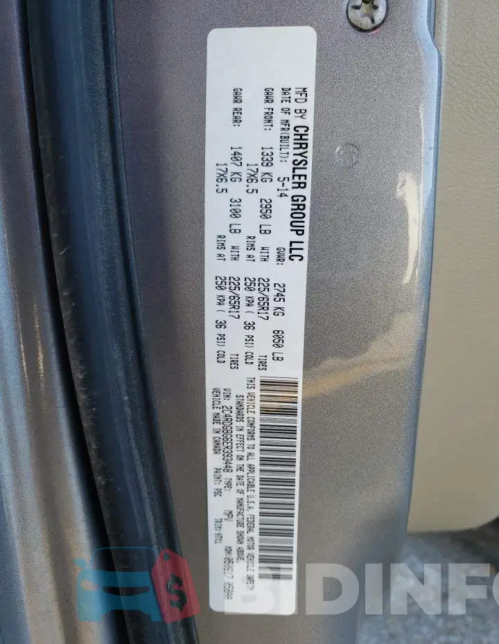 2C4RDGBG6ER393448 Photo# 13