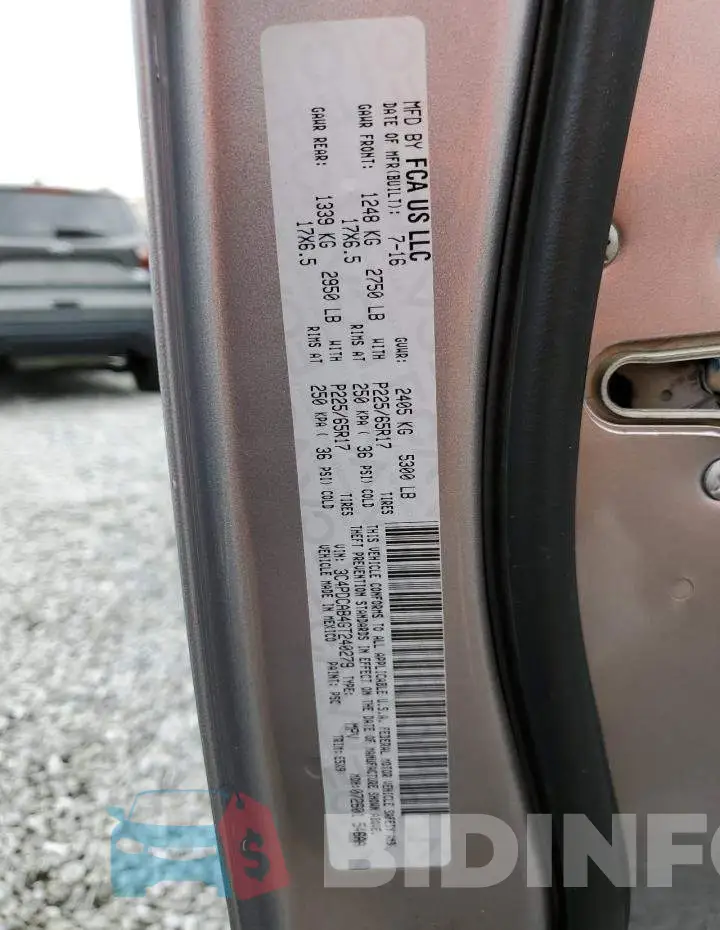 3C4PDCAB4GT240279 Photo# 13
