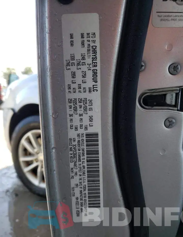 3C4PDCBG6ET244017 Photo# 13
