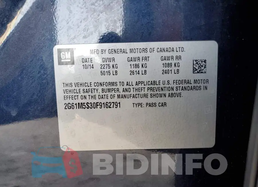 2G61M5S30F9162791 Photo# 13