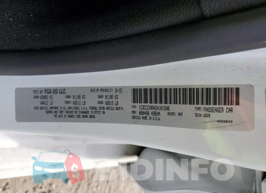 1C3CCCABXGN101506 Photo# 12