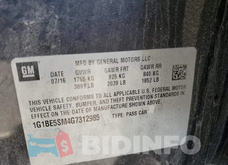 1G1BE5SM4G7312985 Photo# 12