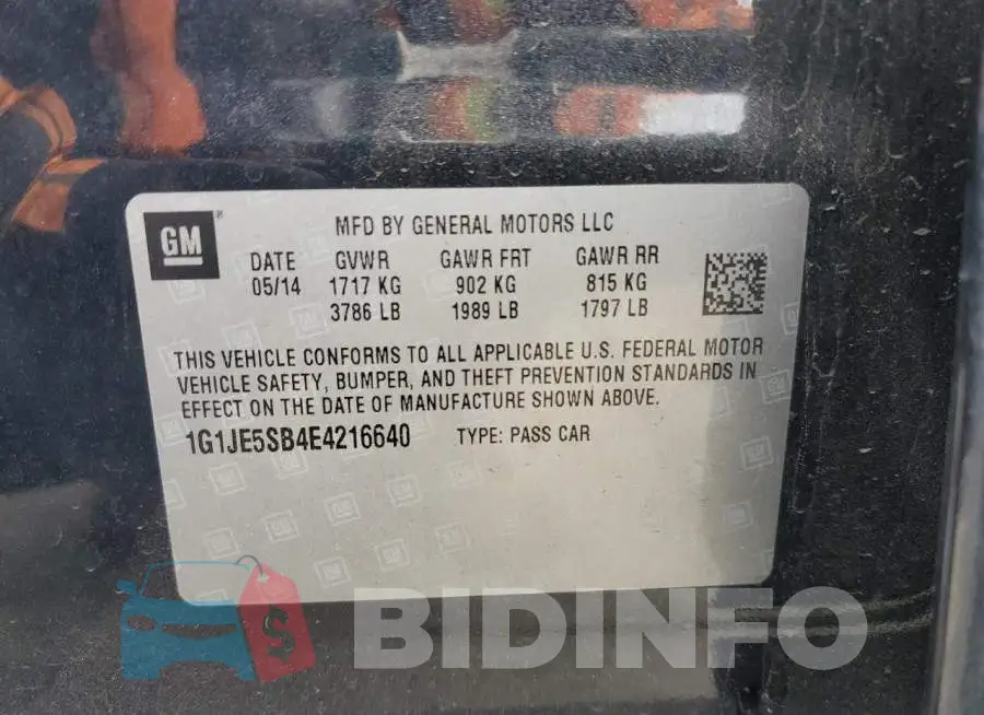 1G1JE5SB4E4216640 Photo# 12