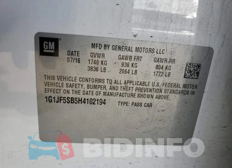 1G1JF5SB5H4102194 Photo# 12