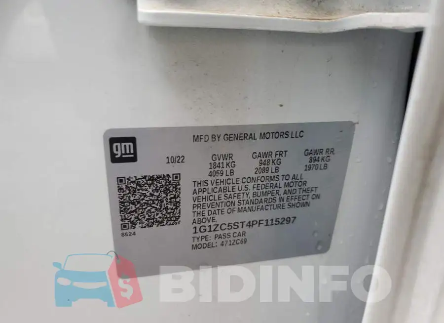 1G1ZC5ST4PF115297 Photo# 12