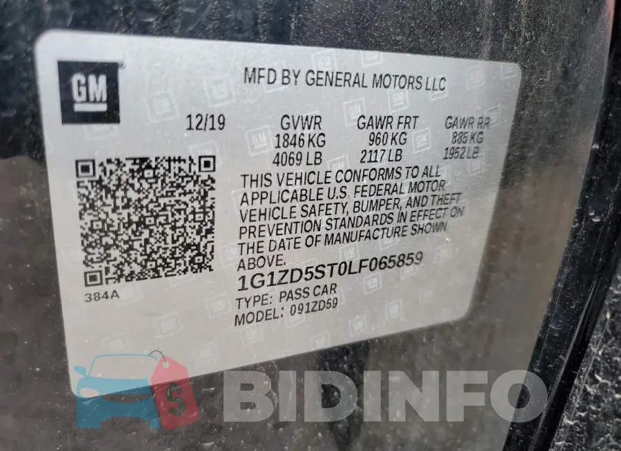 1G1ZD5ST0LF065859 Photo# 12