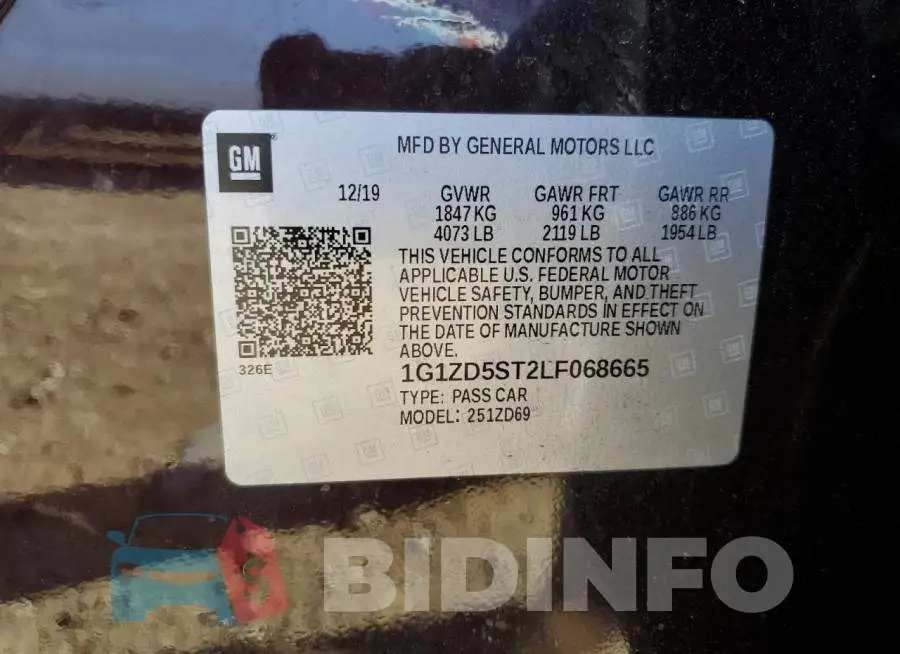 1G1ZD5ST2LF068665 Photo# 12